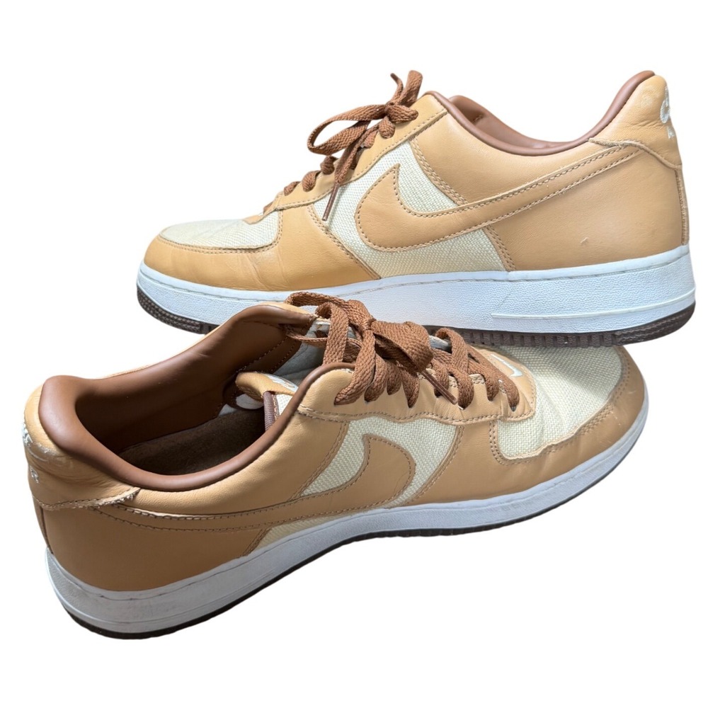 Nike Air Force 1 Low Acorn 2021 Sneakers Beige Mens Size 11.5 DJ6395-100 DS